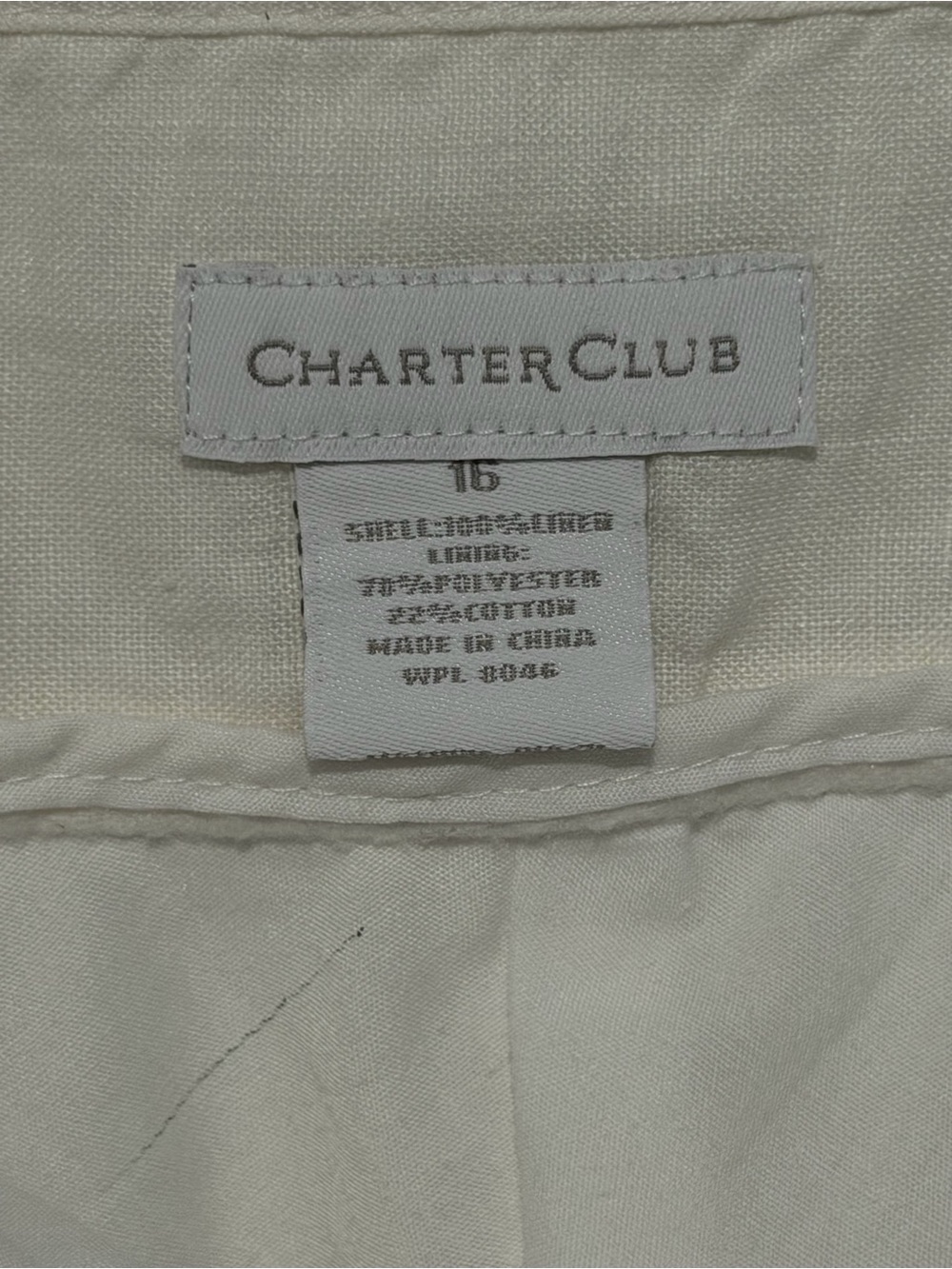 Charter Club White Skirt, sz 16 - Picture 2 of 5